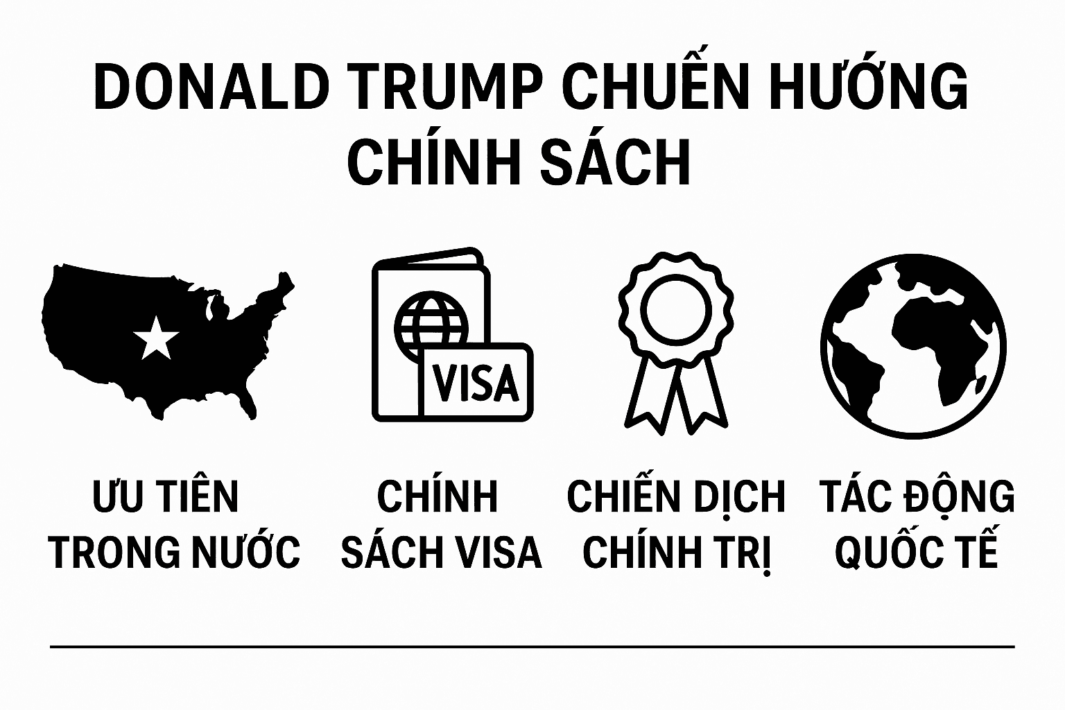 Donald Trump chuyển hướng chính sách ngoại giao, tập trung vào vấn đề trong nước