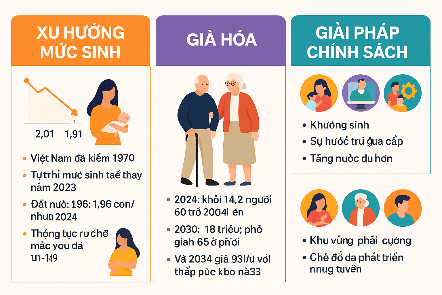 Nguy cơ dân số già từ mức sinh thấp: Việt Nam đối mặt thách thức gì?