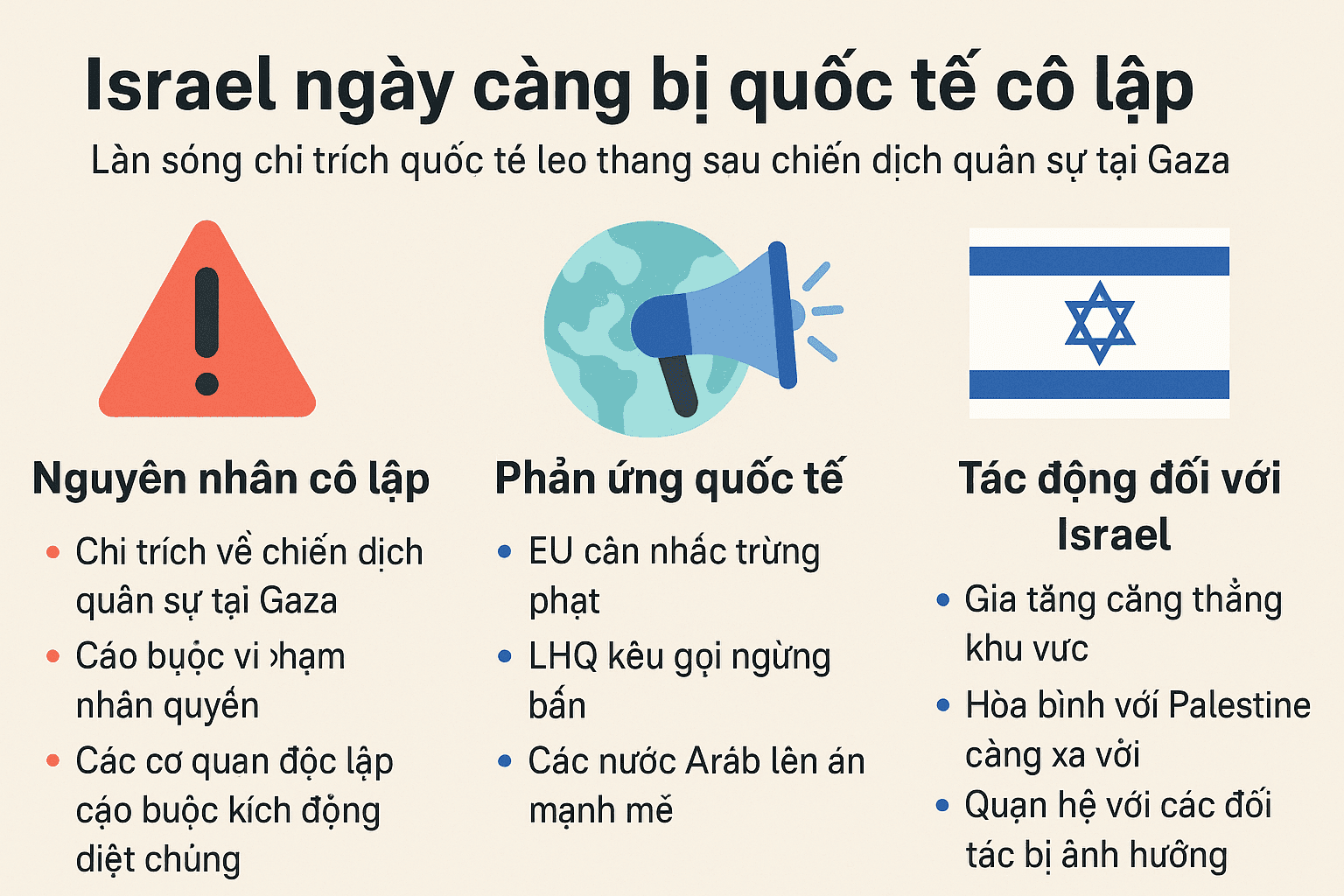 Israel đối mặt sự cô lập quốc tế sau chiến dịch Gaza