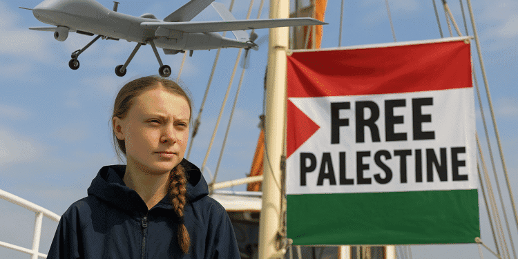 Tàu nhân đạo chở Greta Thunberg bị drone tấn công: Tunisia dậy sóng vì Palestine