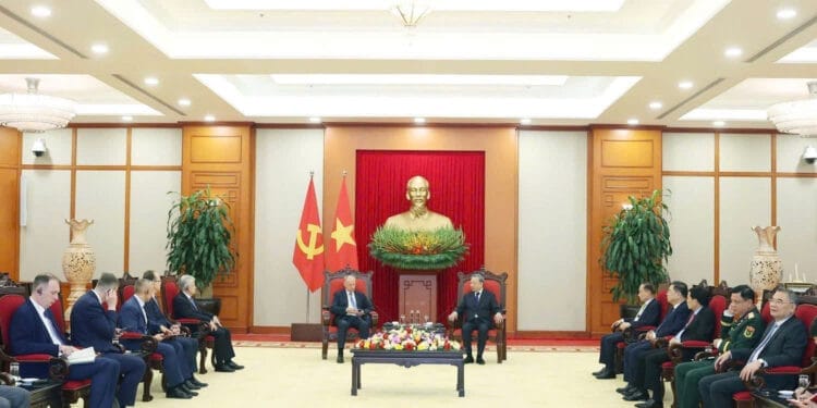 ổng Bí thư Tô Lâm gặp ông Nikolai Patrusev