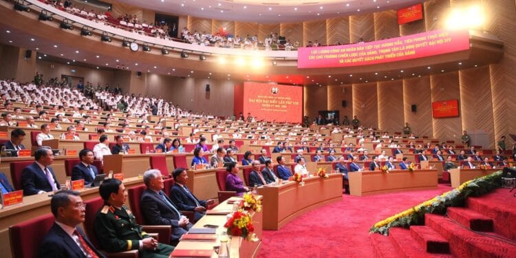 Đại hội đại biểu Đảng bộ Công an Trung ương lần thứ VIII khai mạc trọng thể tại Hà Nội.