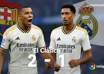 Real Madrid 2-1 Barcelona: Bellingham và Mbappé tỏa sáng, Kền Kền Trắng giữ ngôi đầu La Liga