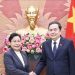 Chủ tịch Quốc hội Trần Thanh Mẫn tiếp Chánh án Tòa án nhân dân Tối cao Lào Viengthong Siphandon