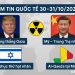 📰 Điểm tin quốc tế ngày 31/10/2025: Từ xung đột Gaza, thương mại Mỹ–Trung đến biến động châu Phi