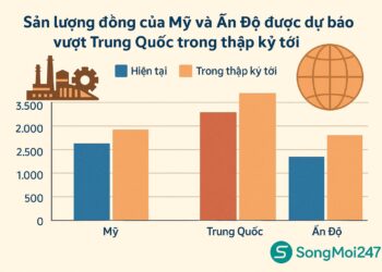 Mỹ và Ấn Độ được dự báo vượt Trung Quốc về sản lượng đồng trong thập kỷ tới