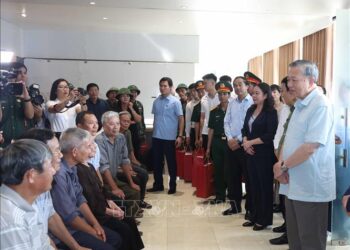 Tổng Bí thư Tô Lâm kiểm tra công tác khắc phục hậu quả bão số 11 tại Thái Nguyên