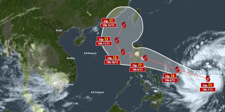 Siêu bão Fung-wong (Uwan) đổ bộ Philippines: Hơn 900.000 người sơ tán khẩn cấp