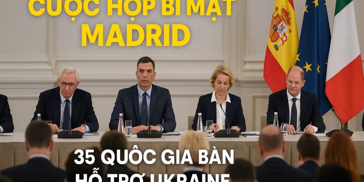 Báo El Mundo tiết lộ “cuộc họp bí mật” ở Madrid giữa 35 quốc gia châu Âu bàn hỗ trợ Ukraine
