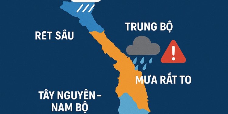 Miền Bắc duy trì rét sâu, miền Trung tiếp tục mưa rất to; Tây Nguyên – Nam Bộ có mưa dông rải rác