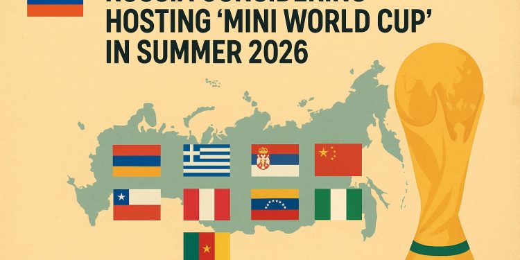 Nga tính tổ chức “World Cup mini” vào Hè 2026: Giải đấu riêng cho các đội tuyển không dự World Cup?