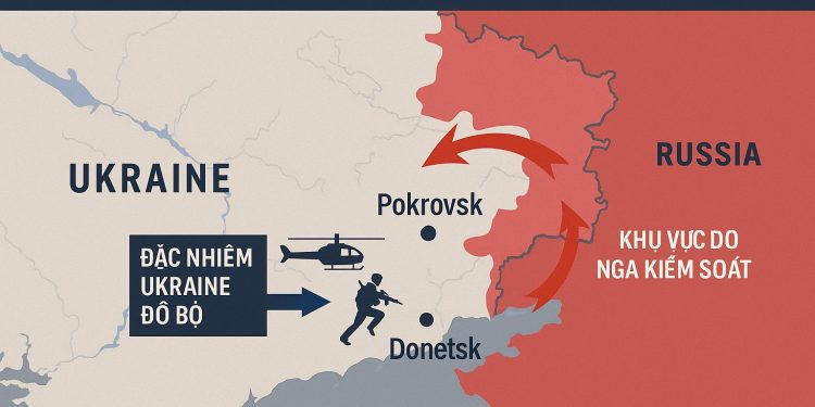 Ukraine tung đặc nhiệm phản công tại Pokrovsk – Nga tuyên bố bao vây thành phố chiến lược
