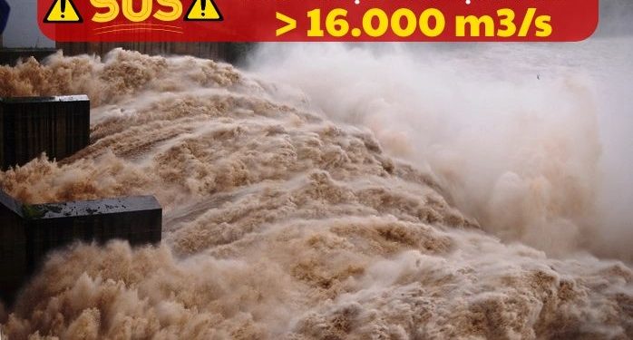 SOS: Thủy điện sông Ba Hạ xả lũ 16.100 m³/s – Mức xả kỷ lục chưa từng có
