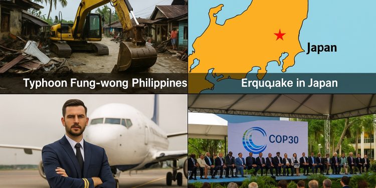 🌍 Điểm tin quốc tế ngày 10/11/2025: Siêu bão tàn phá Philippines, động đất tại Nhật Bản, căng thẳng Nga-Ukraine leo thang