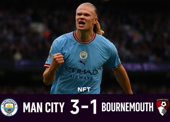 Video Man City 3-1 Bournemouth – Haaland tỏa sáng đưa “The Citizens” trở lại quỹ đạo chiến thắng(Vòng 10 Ngoại hạng Anh 2025/26 – Sân Etihad)