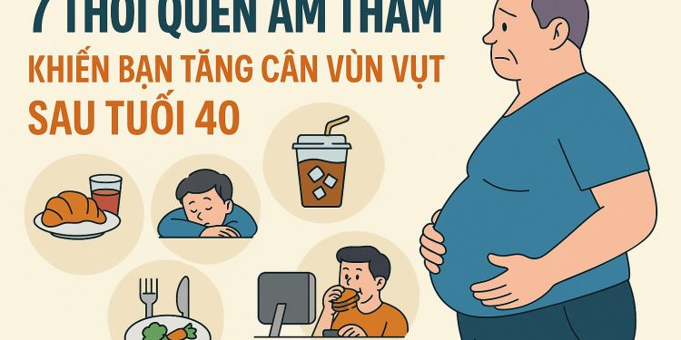 7 sai lầm ăn uống và sinh hoạt sau 40 tuổi khiến cân nặng vượt kiểm soát