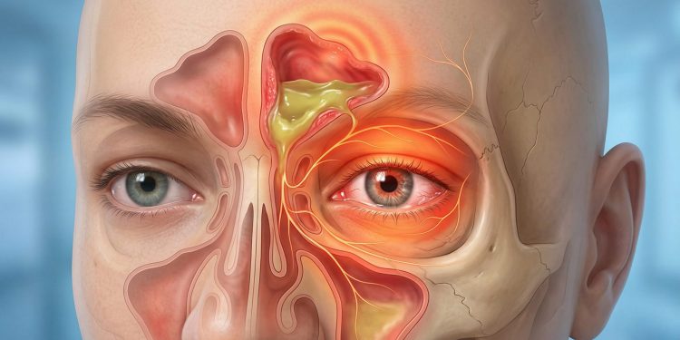 Đau hốc mắt: Cảnh báo đỏ của viêm xoang trán chớ nên coi thường