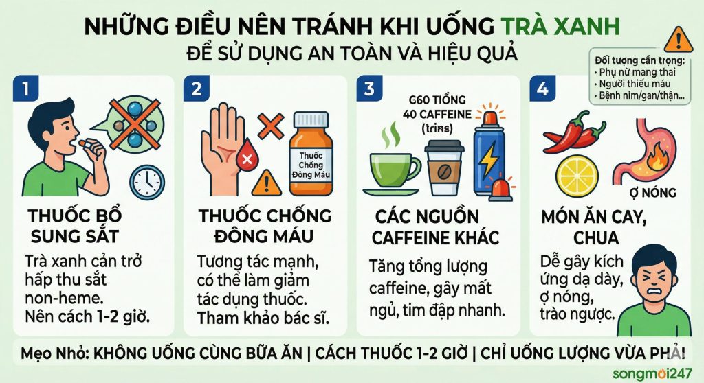 Uống trà xanh sai cách: Những thực phẩm và thuốc tuyệt đối không nên kết hợp