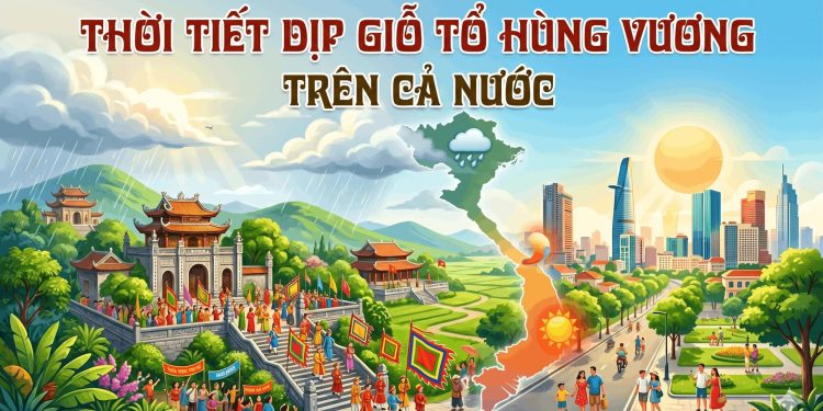 Thời tiết cả nước dịp Giỗ Tổ Hùng Vương