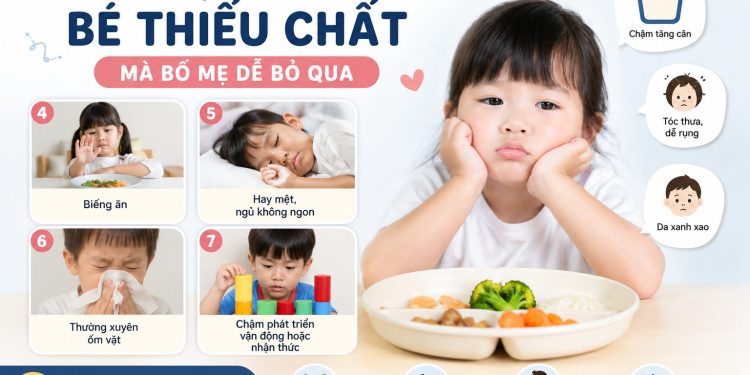 7 dấu hiệu cảnh báo bé thiếu chất mà bố mẹ dễ bỏ qua