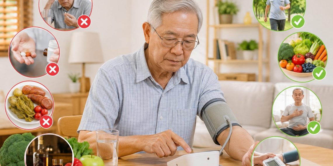 NGƯỜI LỚN TUỔI BỊ HUYẾT ÁP CAO: NHỮNG SAI LẦM THƯỜNG GẶP CẦN TRÁNH