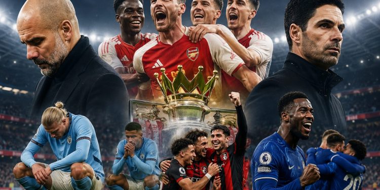 Arsenal chính thức vô địch Ngoại hạng Anh sau 22 năm chờ đợi, Man City hụt hơi ở chặng cuối
